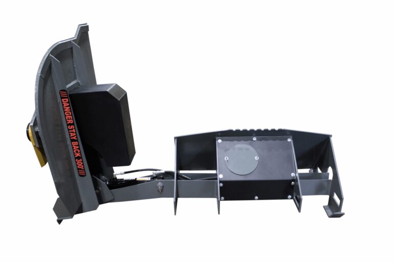 side boom mowers for right-of-way maintenance